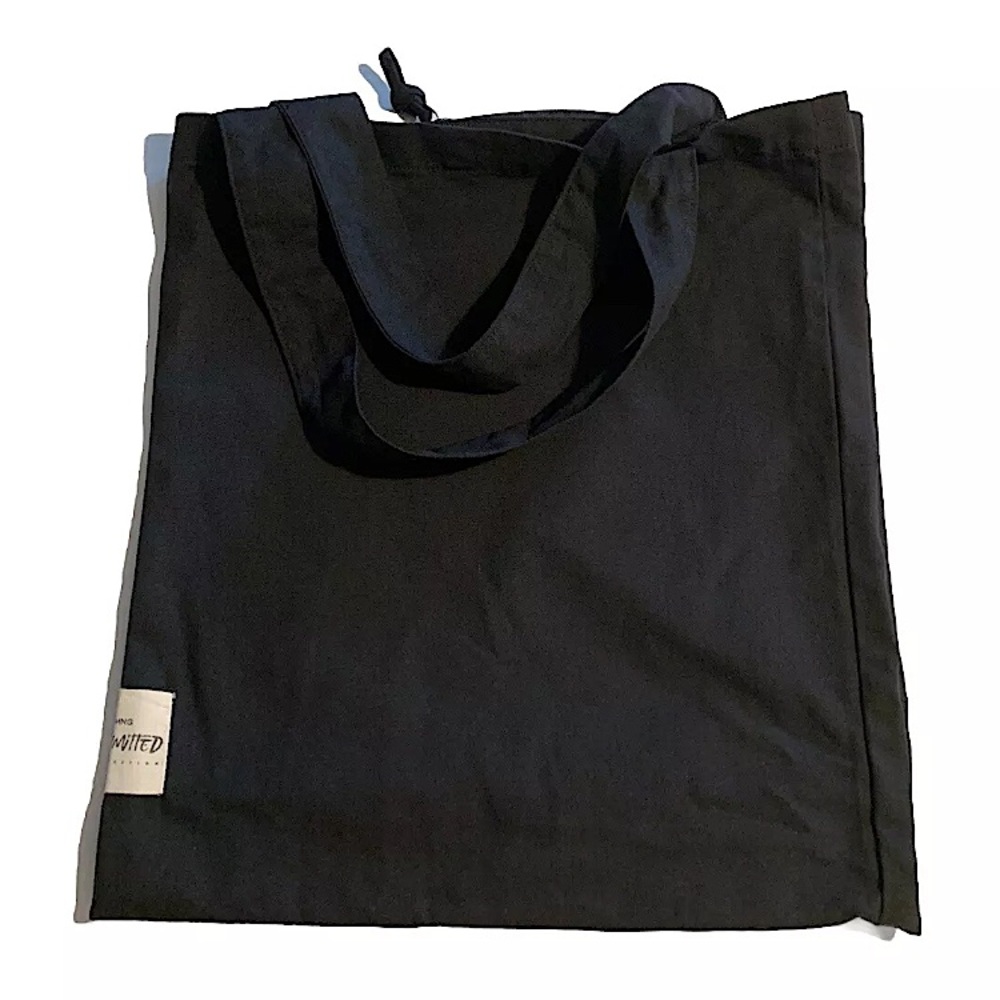 Mango - Basic Functional Black Fabric Tote ! - image 4